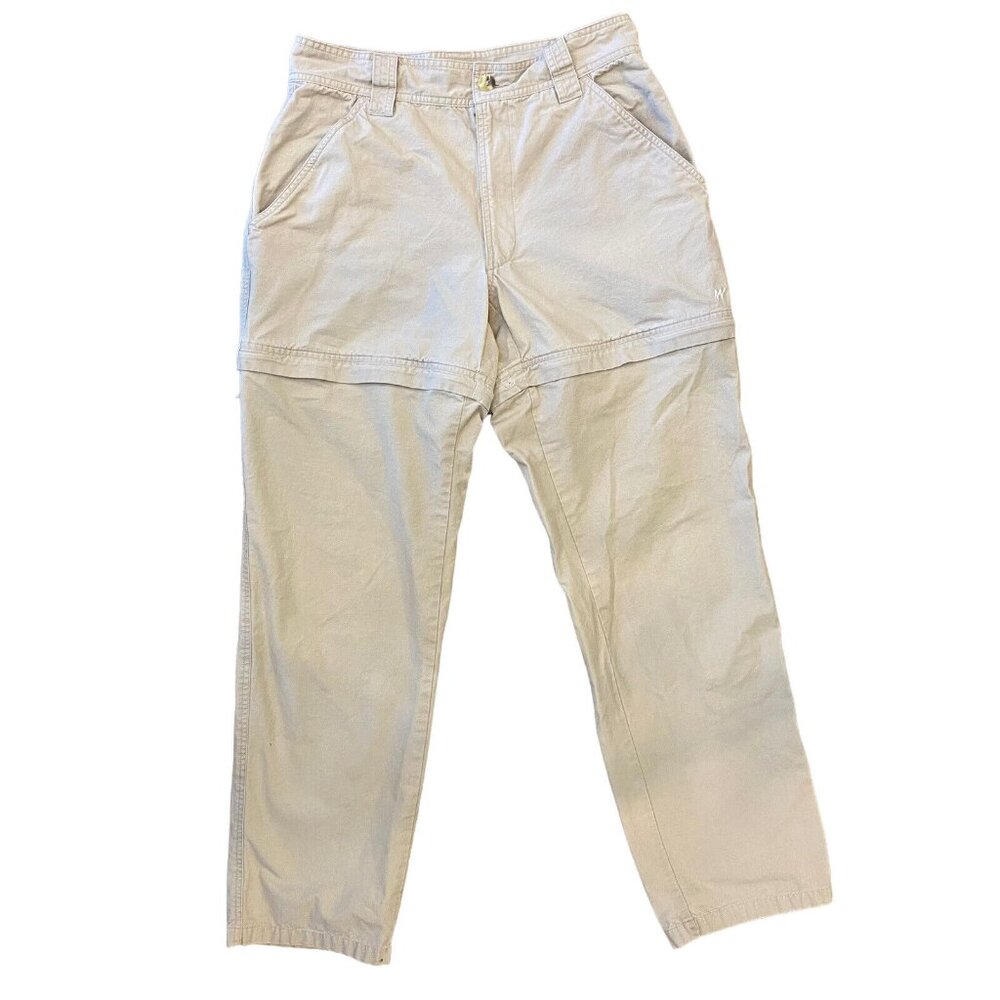 Quechua Decathlon Convertible Pants Shorts Zip Offs Khaki  Womens Size 31x30